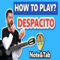 عکس آموزش آهنگ Despacito دسپاسیتو - تنظیم و گیتار : امین فرامرزی