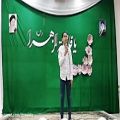 عکس خوانندگی نوجوان خوش صدای شهرستان سرایان - امیر حسین صادقی برای ولادت حضرت زهرا س