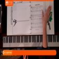 عکس آموزش پیانو (بیس و میدل در پیانو)