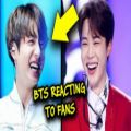 عکس ری اکشن اعضای بی تی اس به فناشون (پارت 2) _ || _ BTS reation to fans 2