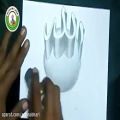 عکس آموزش نقاشی سه بعدی نام خدا