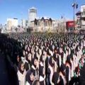 عکس اجرای سرود ۱۳۵۷ نفری در راهپیمایی ۲۲ بهمن شیراز