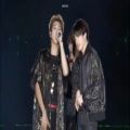 عکس اجرای زنده آهنگ ddaeng توسط وکالیست های گروه bts