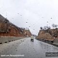 عکس مسیر زیبای بارانی آزاد راه خرم آباد،پل زال