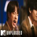 عکس اجرای اهنگ life goes on از گروه BTS در برنامه ی _ MTV Unplugged