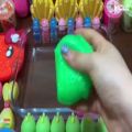 عکس مخلوط کردن اسلایم های رنگین کمانی - بازی با اسلایم