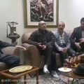 عکس شب نشینی استاد ایرج و استاد عبدالوهاب شهیدی
