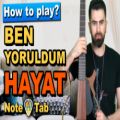 عکس آموزش آهنگ Ben yoruldum hayat از Mümin sarıkaya گیتار امین فرامرزی