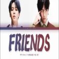 عکس لیریک آهنگ friends از (jiminv)