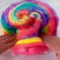 عکس *-*rainbow cupcake slime