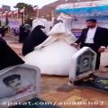 عکس عروسی گرفتن در مزار شهید حاج قاسم سلیمانی