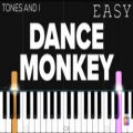 عکس کاور easy piano dance monkey_Tones and I