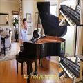 عکس کاور پیانو از آهنگ زیبای Elton John