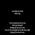 عکس {Green Day - Last Night On Earth {Lyrics