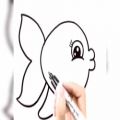 عکس نقاشی ماهی پیش دبستان امیدمهر