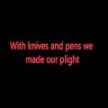 عکس (Black Veil Brides - Knives and Pens (lyrics
