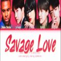 عکس لیریک Savage love ریمیکس بی تی اس و تو) BTS ft. You
