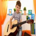 عکس آموزش گیتار|آموزش گیتار به کودکان|آموزش موسیقی( تکنیک آپویاندو )