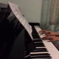 عکس تمرین پیانو پارمیس طلاجوی - Ode to Joy از كتاب چهل آهنگ