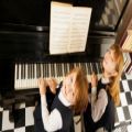 عکس آموزش تصویری پیانو|پیانو برای کودکان|آموزش پیانو( جایگذاری صداها در میزان )