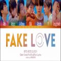 عکس لیریک آهنگ بی تی اس (Fake Love)