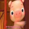عکس آموزش زبان انگلیسی کودکان - ترانه شاد سه خوک کوچک کوکوملون - Three Little Pigs