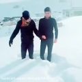 عکس رقص کردی در برف