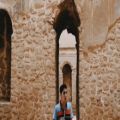 عکس آوازی زیبا در کاخ اردشیر بابکان