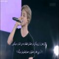 عکس اجرای زنده ی آهنگ love myself از بی تی اس با زیرنویس فارسی چسبیده