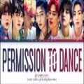 عکس لیریک آهنگ جدید Permission to Dance از بی تی اس BTS