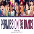 عکس لیریک آهنگ PERMISSION TO DANCE از BTS