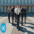 عکس اجرای جدید و زنده ی Permission to Dance از بی تی اس BTS در سازمان ملل متحد