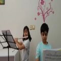 عکس دو نوازی فلوت و کیبورد در آموزشگاه موسیقی کوک یزد