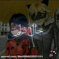 عکس کلیپ نوشته عاشقانه دختر کفشدوزکی و گربه سیاه/ساخت خودم کپی ممنوع