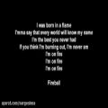 عکس Pitbull-John Ryan - Fireball Lyrics
