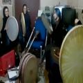 عکس دف نوازی تمرینی گروه آوای پارسیان