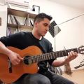 عکس نوازندگی جذاب گیتار از افشین افشار