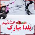 عکس دکلمه عاشقانه / تبریک شب یلدا