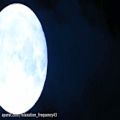 عکس موزیک بیکلام،آسمان شب با ماه زیبا،فرکانس آرامش،فرکانس زندگی