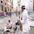 عکس اجراهای خیابانی با ساکسوفون از موزیک‌های پرطرفدار جهان