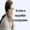 عکس Adele - Turning tables با زیرنویس انگلیسی