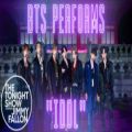 عکس BTS اجرای آهنگ «IDOL» از بی تی اس در برنامه The Tonight Show با کیفیت 1080p