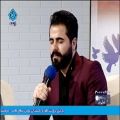 عکس زنده خوانی آهنگ باران از محمد اشرفی در برنامه زنده تلویزیونی