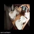 عکس مراحل ساخت ویولن دست ساز