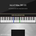 عکس آموزش آهنگ باخ به نام Aria in D Minor برای پیانو