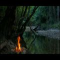 عکس موسیقی آرامش بخش به همراه تصاویری از رودخانه و آتش