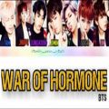 عکس لیریک اهنگ war of hormone از BTS