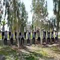 عکس اجرای گروه سرود ندای زهرا مدرسه توحید کوار