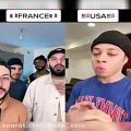 عکس مقایسه آهنگ آمریکایی با فرانسوی
