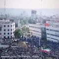 عکس جمعیت انبوه شرکت کنندگان در اجتماع سلام فرمانده در میدان شهدای مشهد